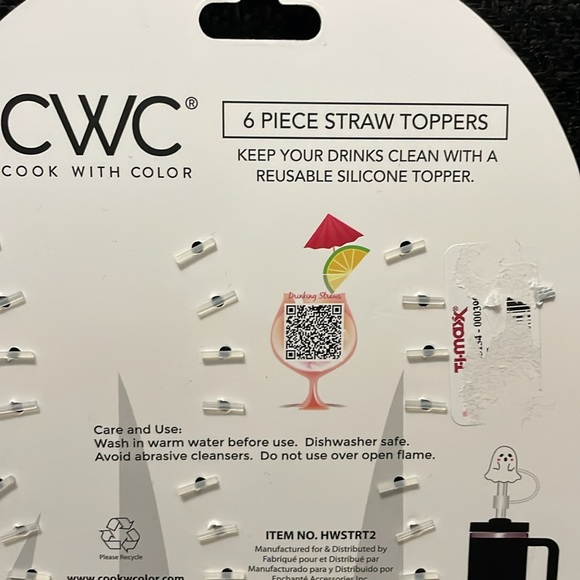 CWC Cook With Color Straw Toppers - Picture 6 of 7